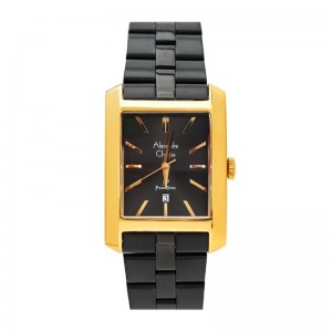 Alexandre Christie AC 1022 Black Gold Steel Lady MDBGBBA